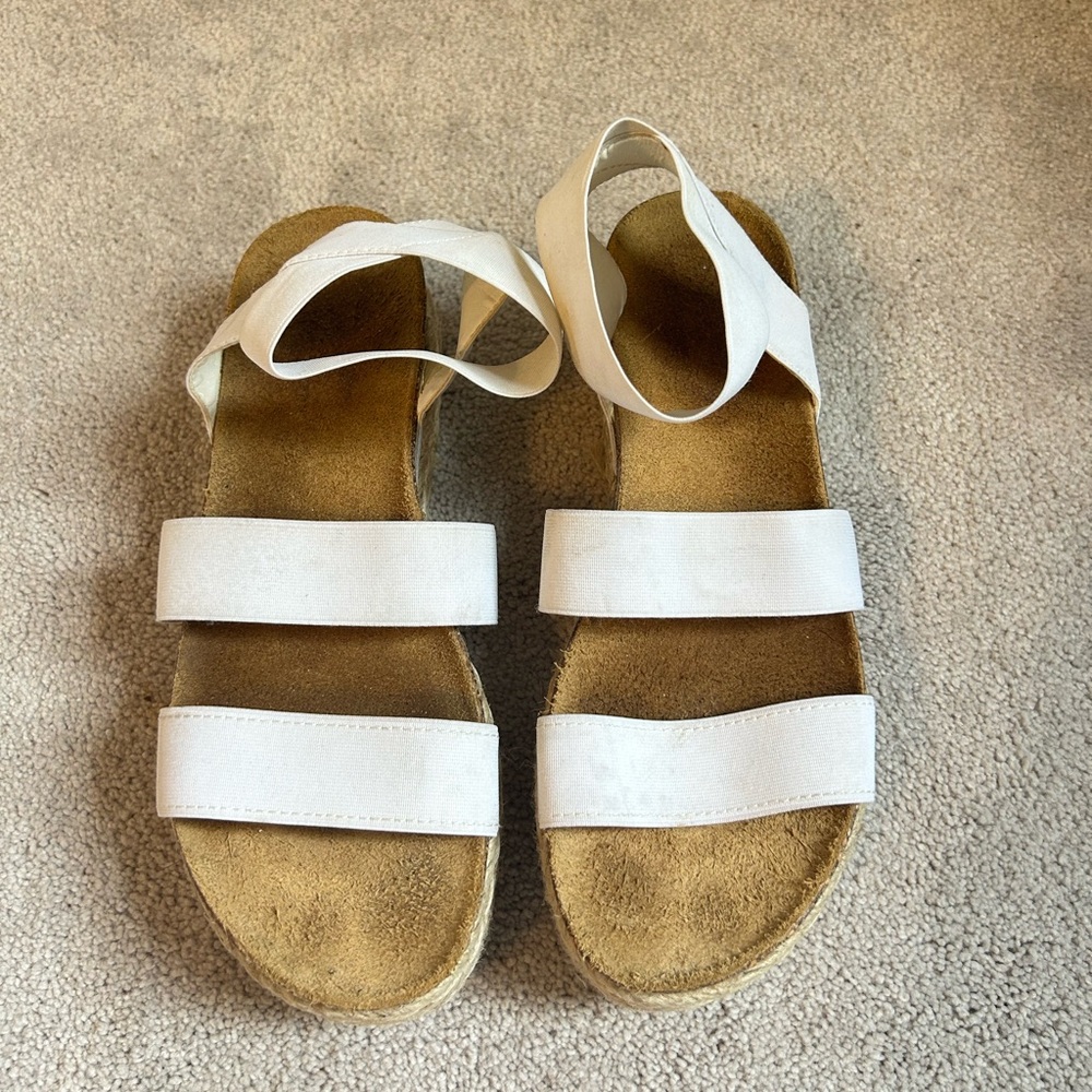 White Platform Sandals - Picture 4 of 5